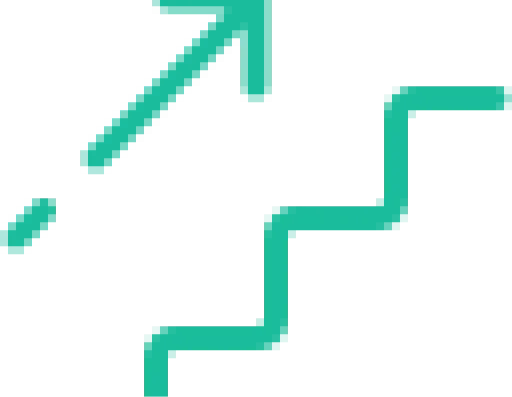 green arrow upwards
